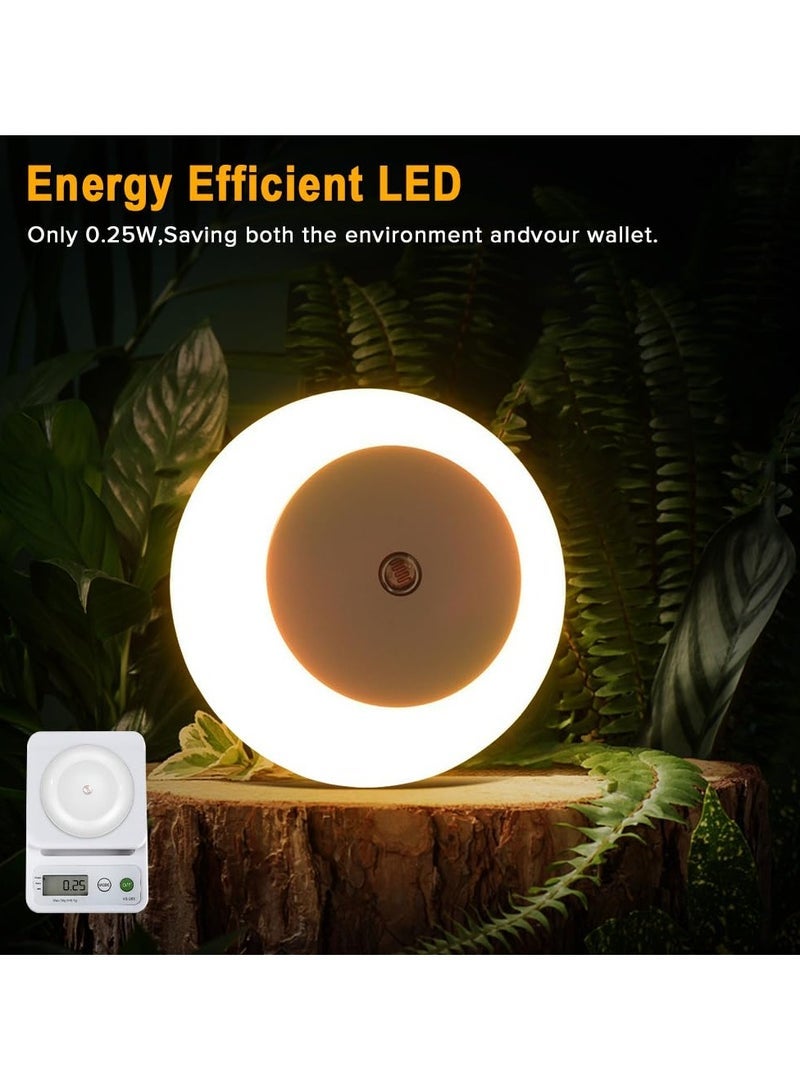 6 piece led night light plug in wall with smart light sensor good for sleep children light for hallway toddler beds stairs warm white - Image 4
